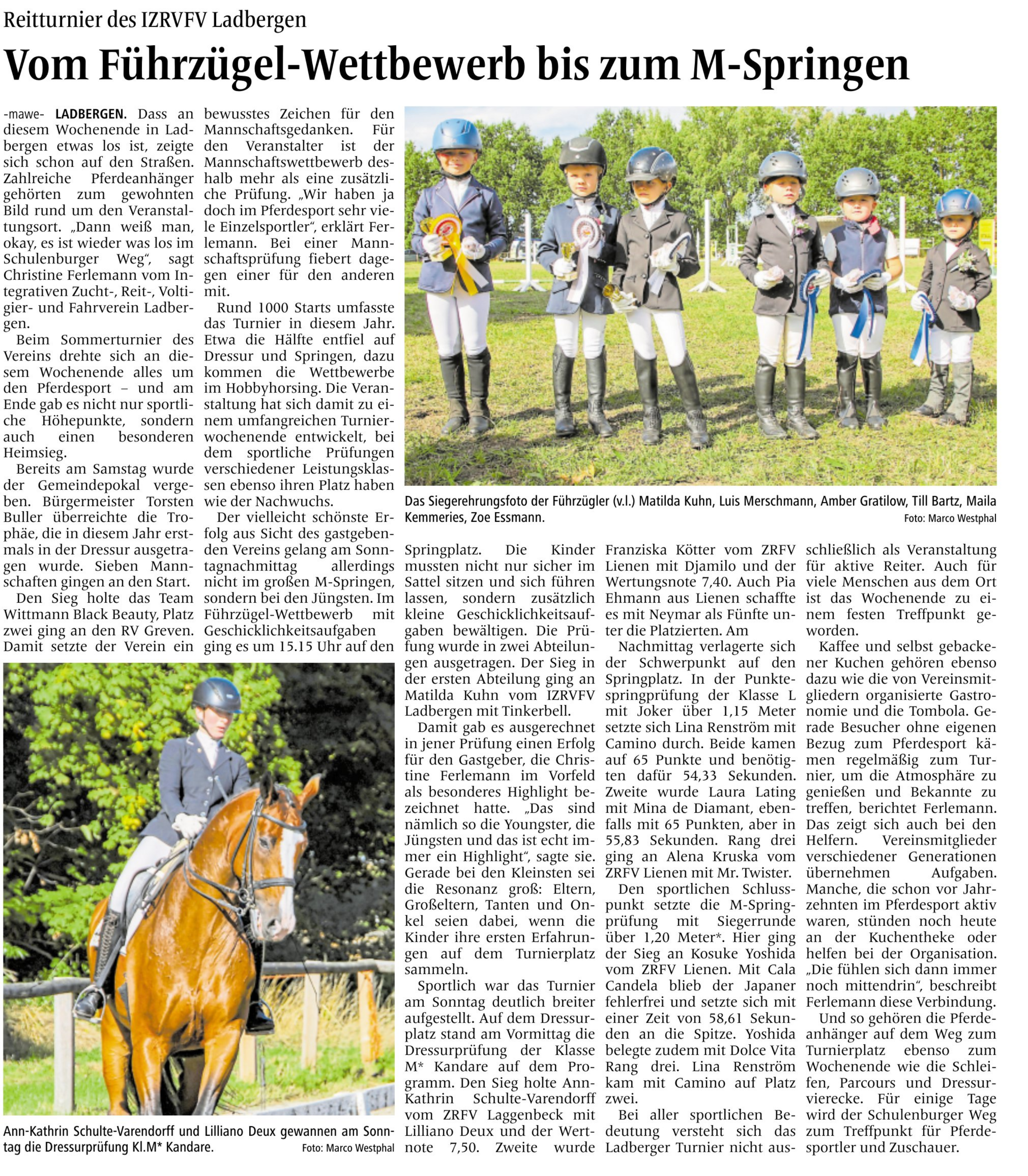 Zeitung Reiten